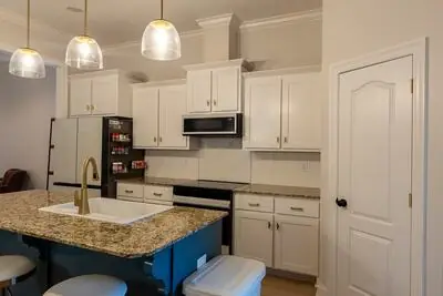 Kitchen — From the living room