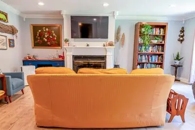 Living Room — Facing the fireplace wall