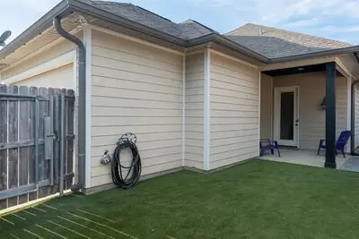 Fenced Backyard — Artificial turf
