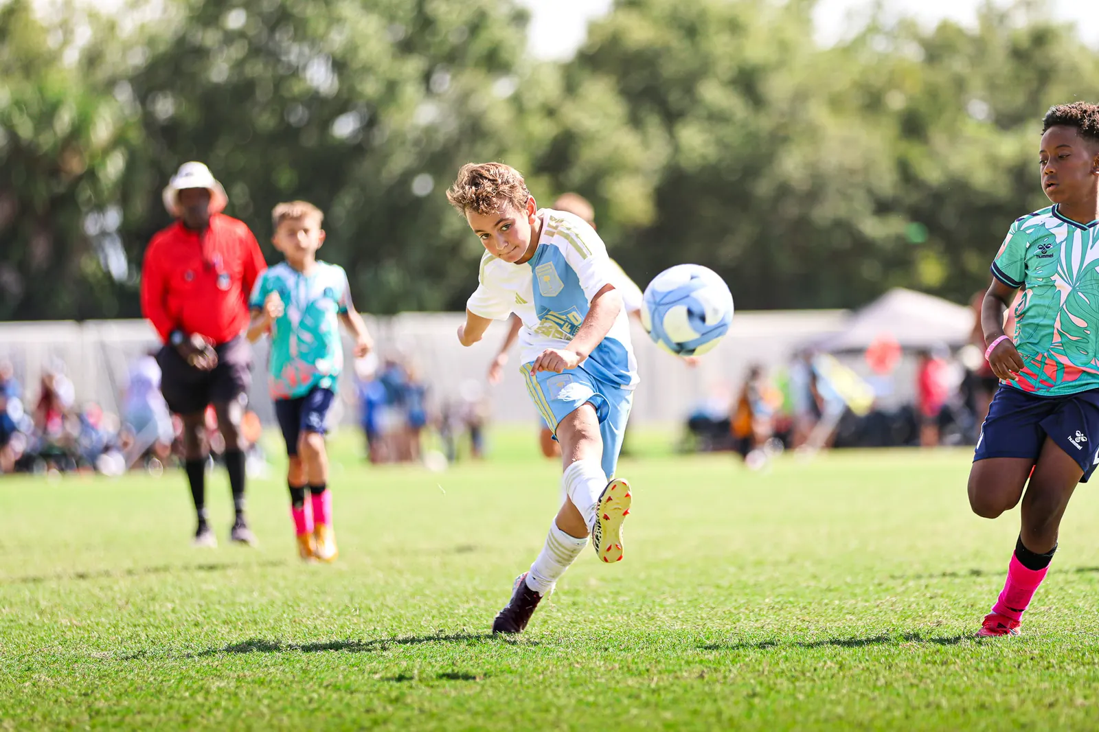 Youth soccer: follow-through